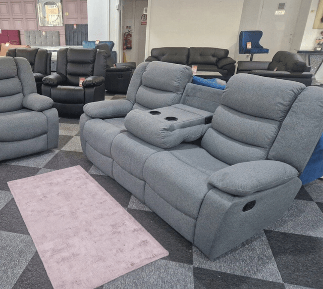 Barry Lux Fabric Recliner 3+2 Seater Suite