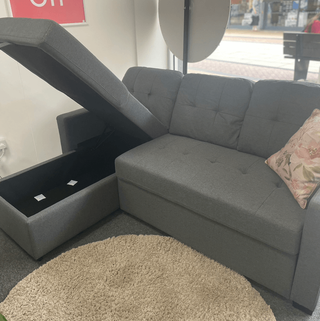 Frankie Corner Sofa Bed with Storage #FRANKIESB