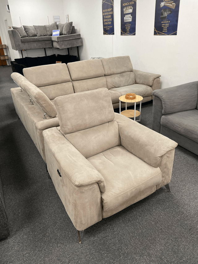 DFS Tahiti Corner Recliner Sofa w Armchair #U1098