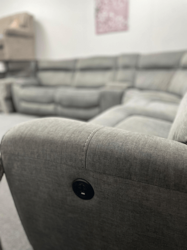 Modular Power Recliner Corner Sofa Suite #U1164