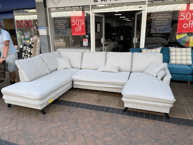 U Shape Corner Sofa Bed #FRCC1078